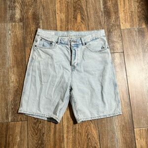 Zara Light Gray Denim Men's Shorts